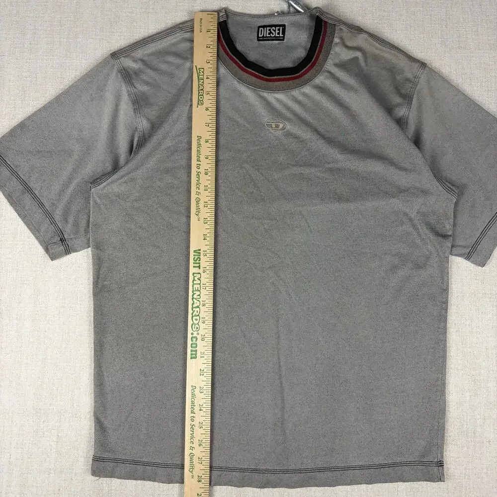Diesel Designer Y2K Center Logo Essential Streetwear Large Shirt